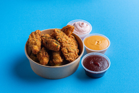 5 Ultimate Fried Chicken Strips, Fries And 1 Dip