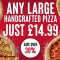 Limited Time Only: New! Handcrafted Pizzas On £14.99