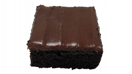 Hånddekoreret Chokolade Fudge Cake Square, 6 Oz.