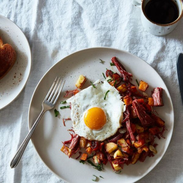 Corned Beef Hash Stegepande