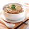 Dōng Gū Mǎ Tí Ròu Bǐng Hóng Mǐ Fàn Steamed Red Rice With Mushroom, Water Chestnut And Minced Pork