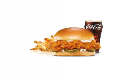 Hand-Breaded Chicken Sandwich (Medium Combo)