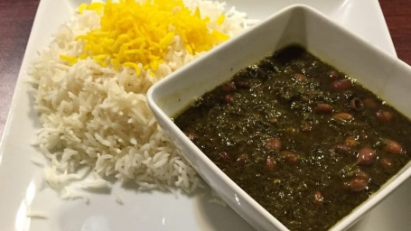 World Famous Lamb Herb Stew (Ghorme Sabzi) Plate