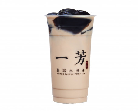 Large Fresh Milk Tea With Grass Jelly