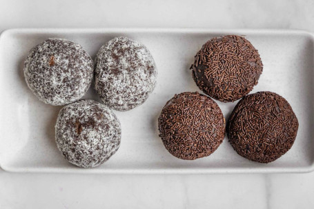 Chocolate Balls With Coconut Sprinkles