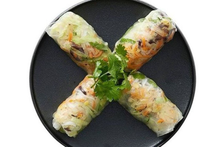 Vegetarian Fresh Rice Paper Rolls