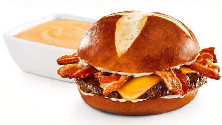 Ny! Pretzel Bacon Beer-Cheese Burger