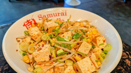 Spicy Garlic Tofu Stir Fry Bowl