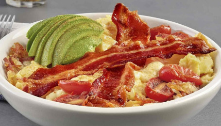 Avocado Bacon Scramble Skål