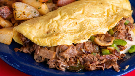 Steak Bomb Omelet